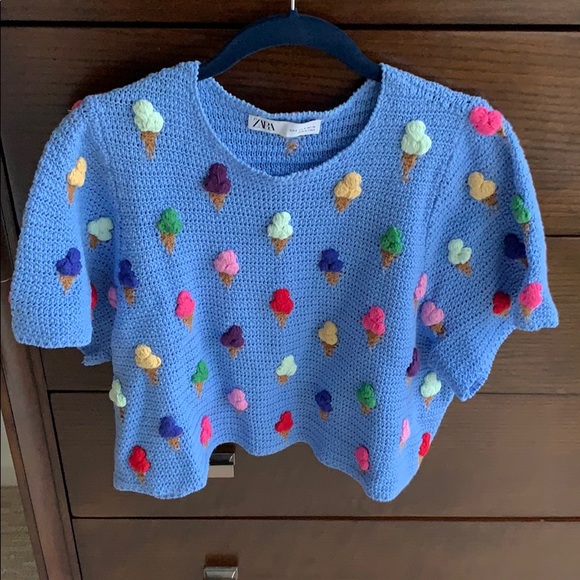 Zara | Sweaters | Zara Crochet Sweater 